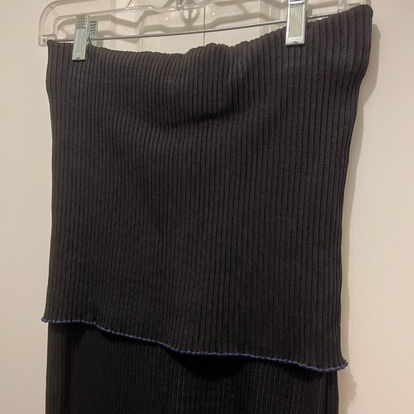 Ellery Tall T Overlay Rib Skirt - Picture 5 of 13